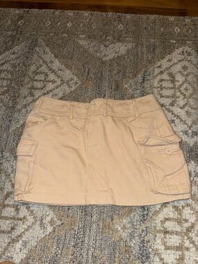 Edikted Peach Cargo Mini Skirt